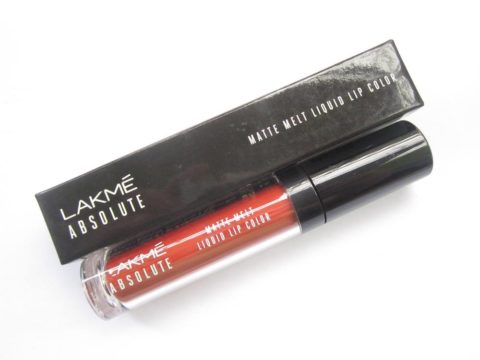 Lakme Absolute Matte Melt Liquid Lip Color Coral Flip Review