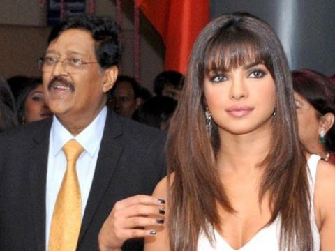 priyanka chopra with her father