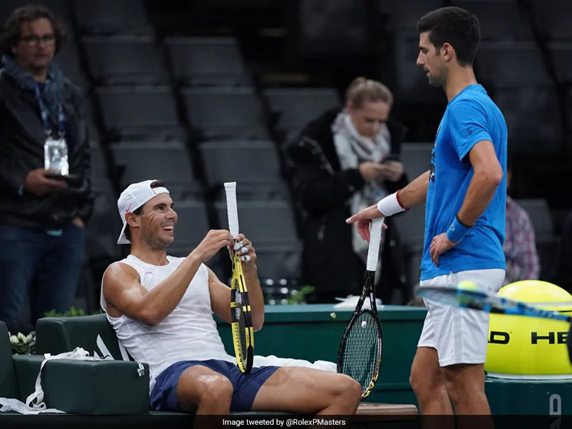 3erq8s38 novak djokovic rafael nadal practice