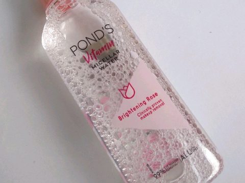 Ponds Vitamin Micellar Water Brightening Rose Review