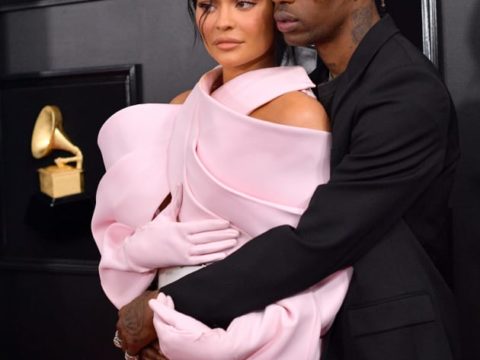 travis and kylie at 2019 grammys