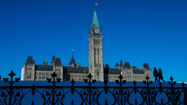 ottawa weather snow winter parliament hill centre block politics