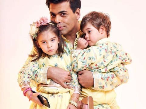 karan johar and twins 1