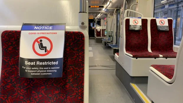 restricted seating toronto ttc streetcar