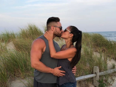 sammi giancola kisses christian biscardi on the jersey shore