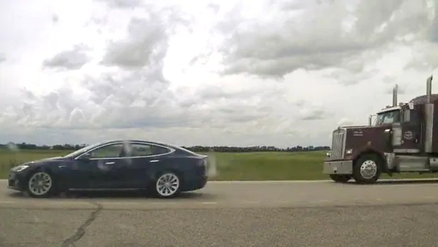 tesla speeding alberta