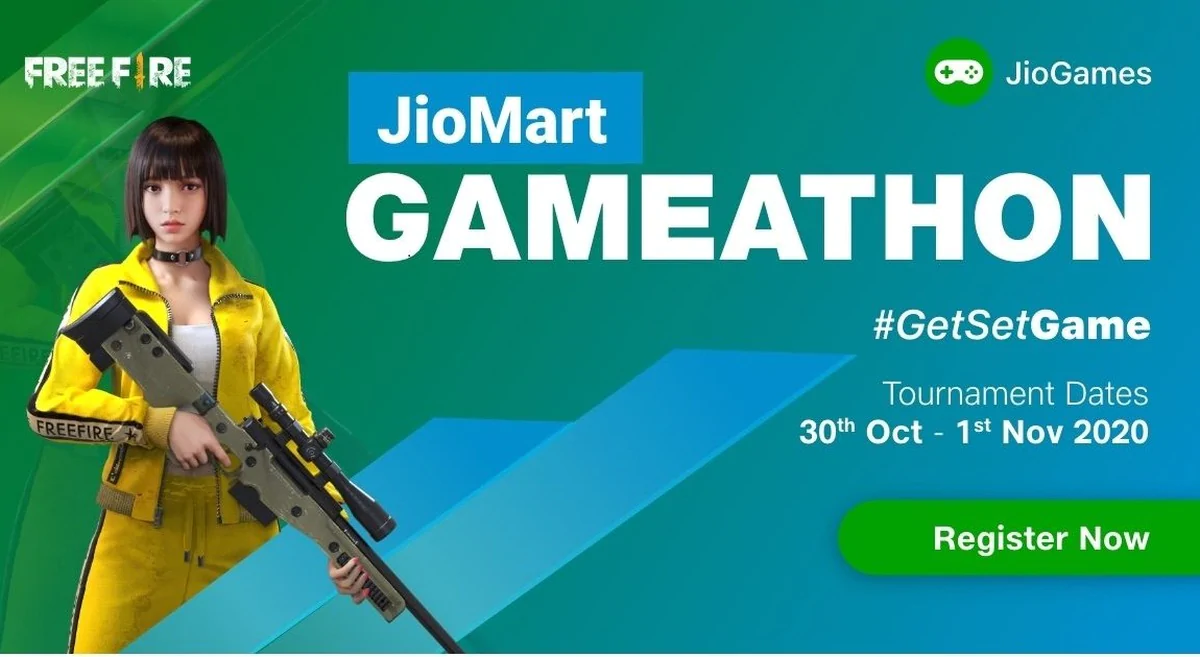 Jiomart gameathon free fire tournament website 1603716901841