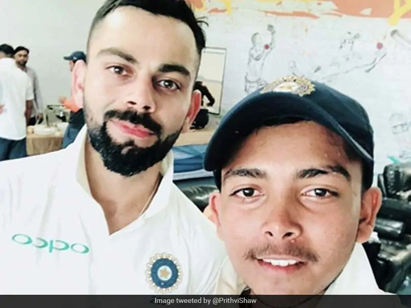 sd5oqch8 prithvi shaw virat kohli india tests