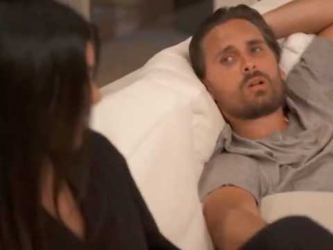 kourtney kardashian and scott disick spend night together remini