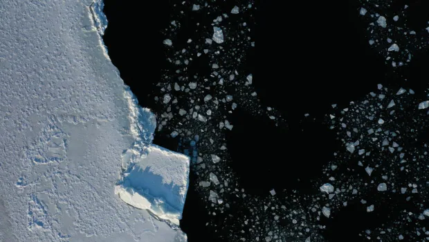 sea ice off rigolet labrador