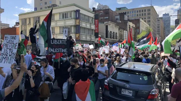 montreal palestinian demonstration israel gaza saturday may 15