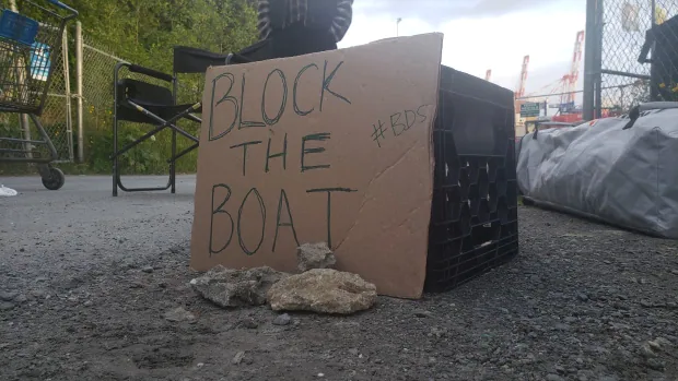 block the boat protest in prince rupert b c