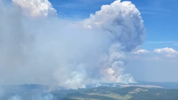 tremont creek wildfire near ashcroft bc on july 17 2021