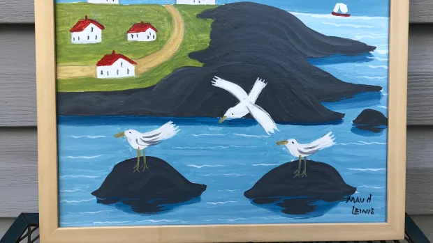 this painting was sold as an authentic maud lewis but an appraisal raised doubt about its origins