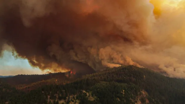 white rock lake wildfire