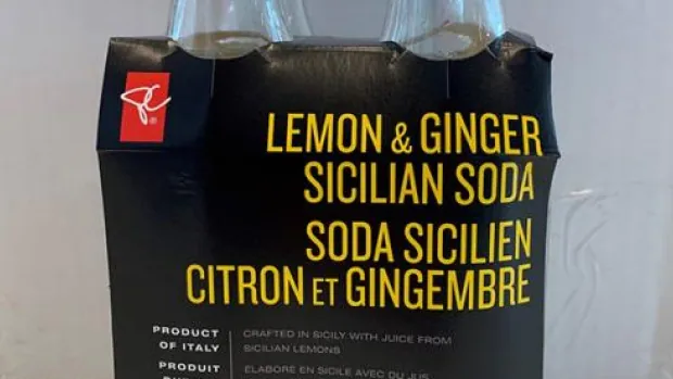 pc brand lemon ginger sicilian soda recall glass