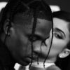 travis scott and kylie jenner in black slash white