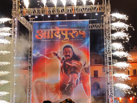 Adipurush Ayodhya Event Poster of Prabhas starrer EMERGES from the River Sarayu STUNS the audiences 3