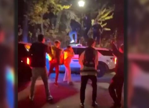 east st paul partygoers jump on rcmp vehicle