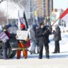 manitoba legislative building broadway anti mandate protest feb 23 2022