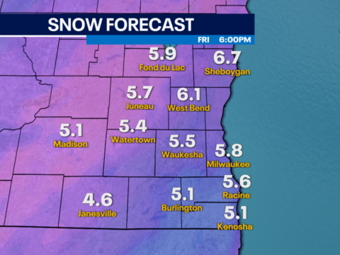 SE WI Snowfall EURO