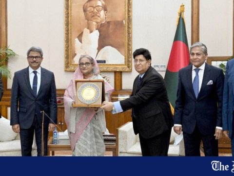 PM Hasina receives IDF Global Ambassador for Diabetes medal