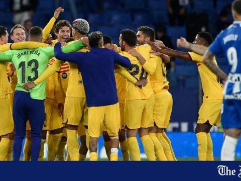 barca title win at espanyol