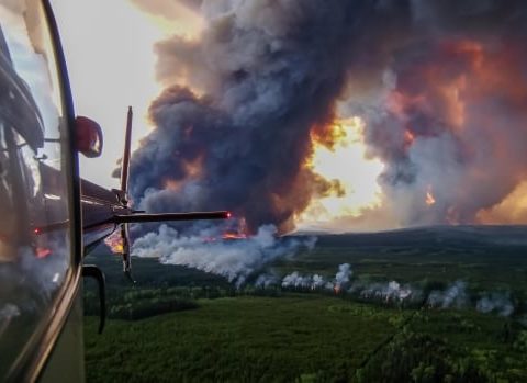 donnie creek wildfire plane